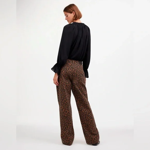 Leopard Print Women Jeans - Picture 4 of 14